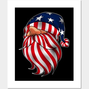 Gnome Celebrating Independence Day on July Posters and Art